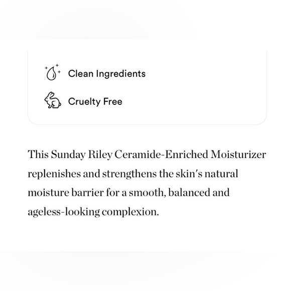 NWT Sunday Riley Ice Ceramide Moisturizing Cream - Picture 2 of 4